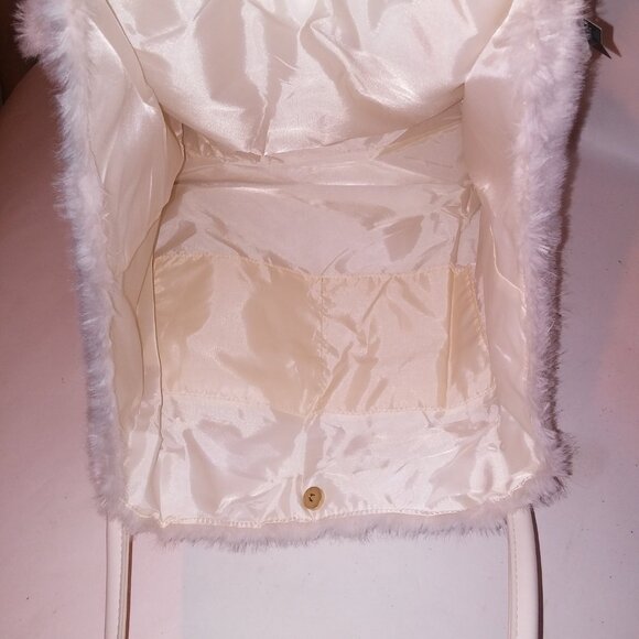 Victoria’s Secret Fuzzy Cream Tote Bag • NWT - Picture 12 of 13
